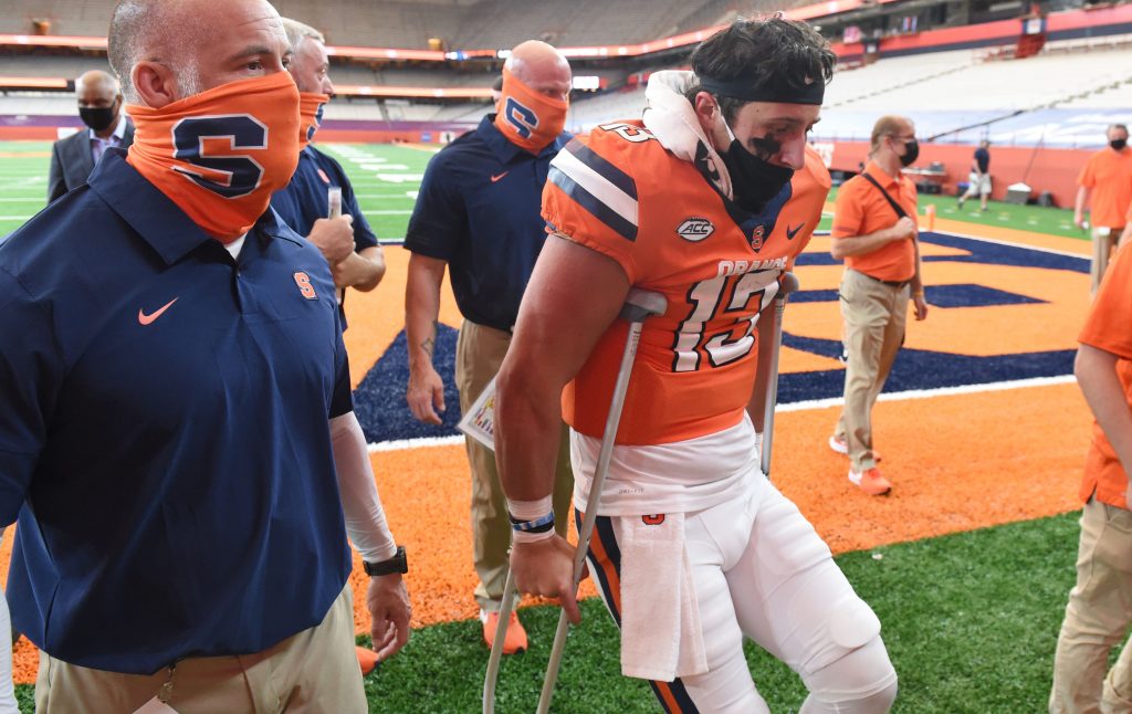 The Orange takes on the Blue Devils on Saturday, Oct. 10, 2020, at the Carrier Dome