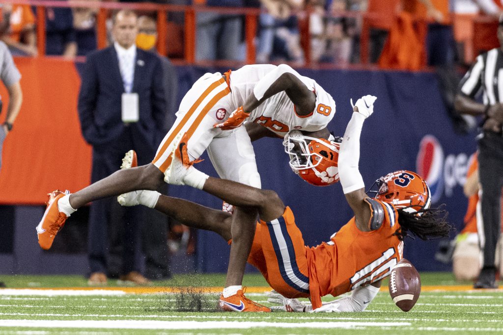 Syracuse vs. Clemson on Oct. 15, 2021, in the Dome.
