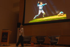 Sony Artisan of Imagery Jeane Fruth shares her work from her Grassroots Baseball project at the Sports Photography Up Close conversation on Thursday, September 4, 2026 at the Hergenhan Auditorium.
