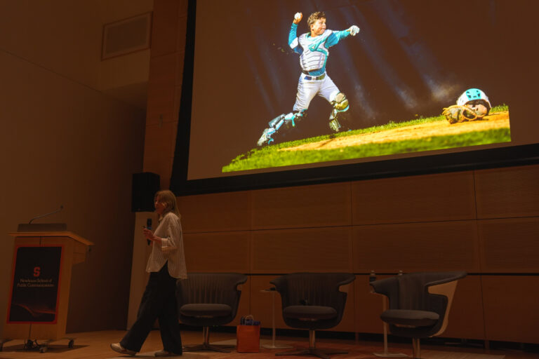 Sony Artisan of Imagery Jeane Fruth shares her work from her Grassroots Baseball project at the Sports Photography Up Close conversation on Thursday, September 4, 2026 at the Hergenhan Auditorium.