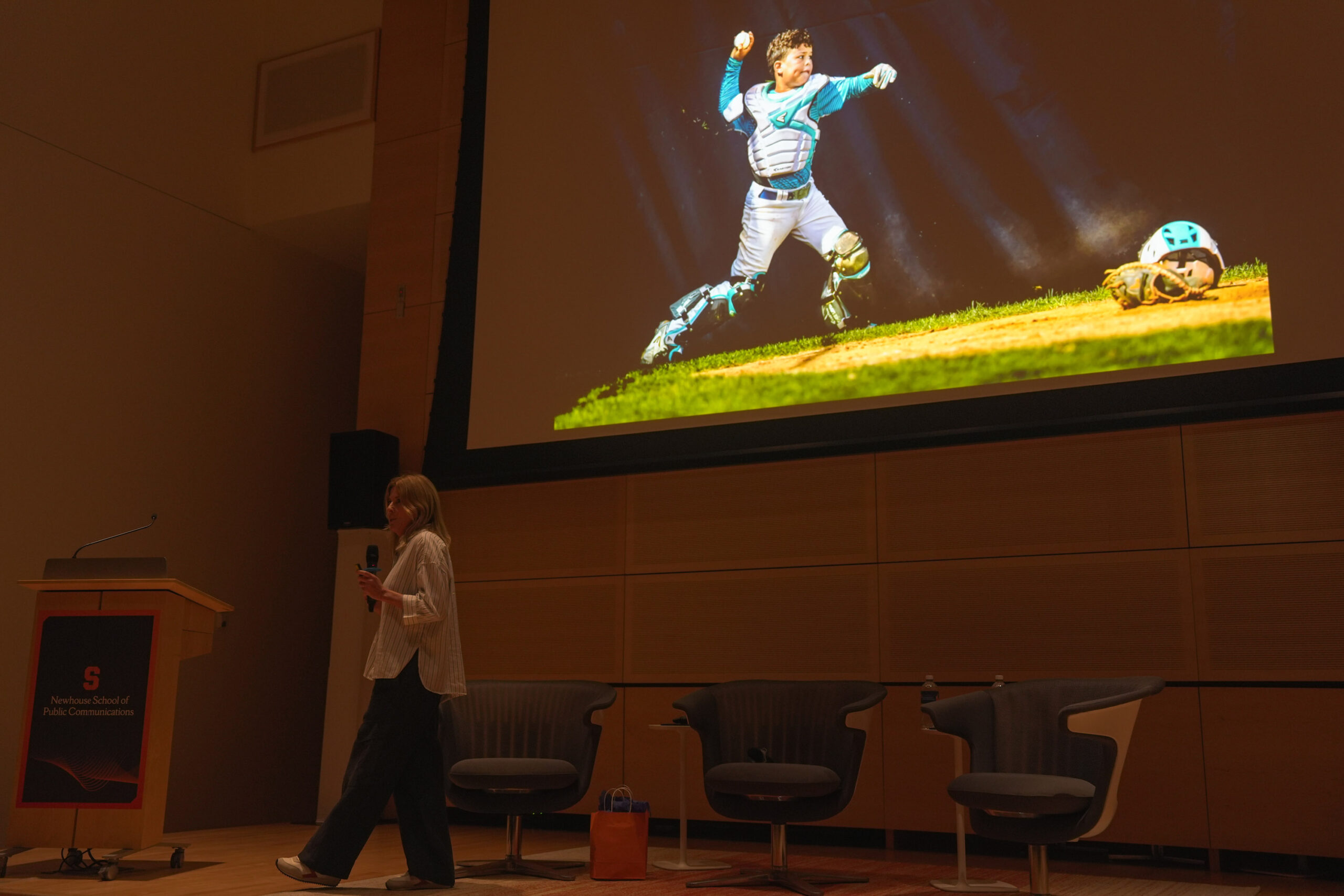 Sony Artisan of Imagery Jeane Fruth shares her work from her Grassroots Baseball project at the Sports Photography Up Close conversation on Thursday, September 4, 2026 at the Hergenhan Auditorium.