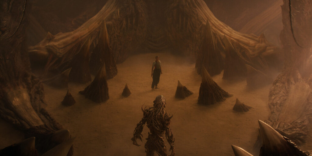 In Stranger Things Season 5, Eleven and Vecna face off for the final time in the brown and sandy confines of The Abyss.