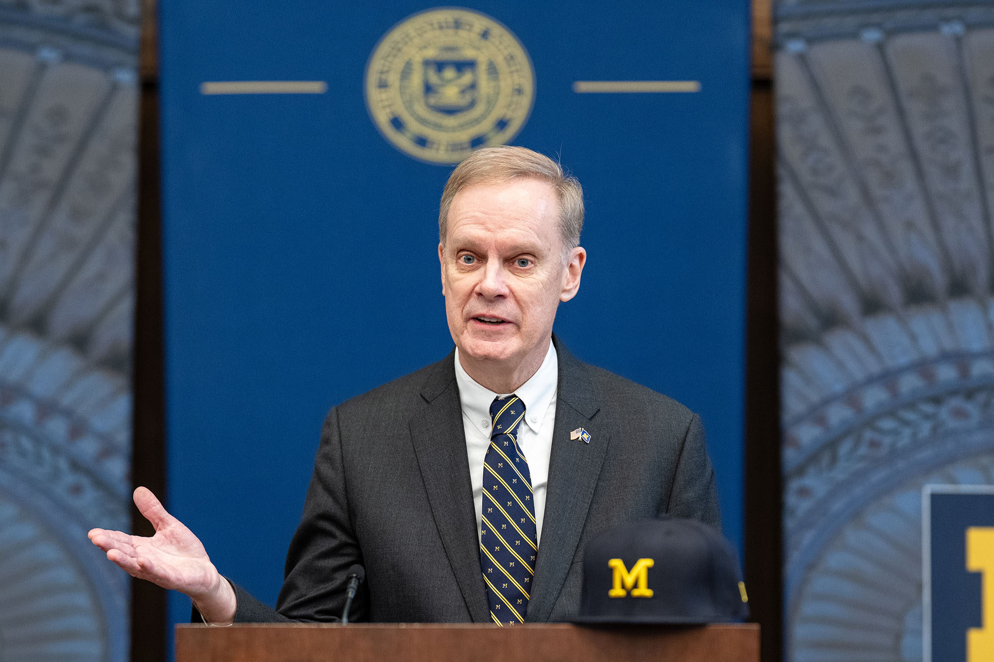 Portraits of Kent Syverud, President-elect of the University of Michigan  on January 12, 2026.