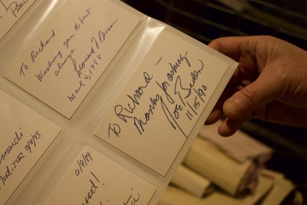 Block has autographs from a wide array of influential figures, including one from Joe Biden.