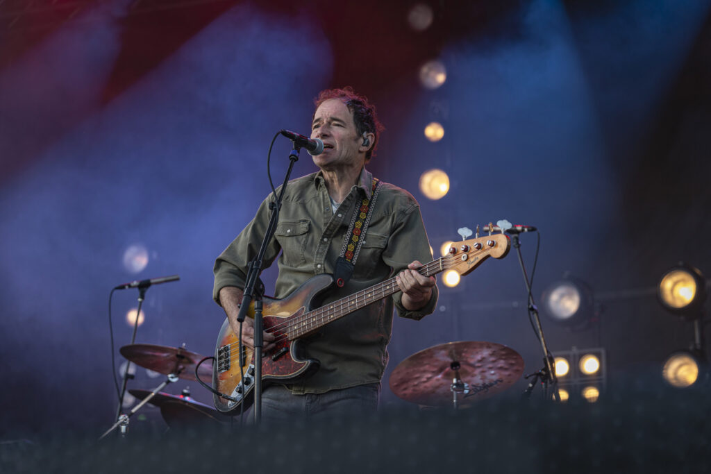 Wilco bassist John Stirratt performs at Beak & Skiff Apple Orchards in LaFayette, N.Y., June 17, 2026.