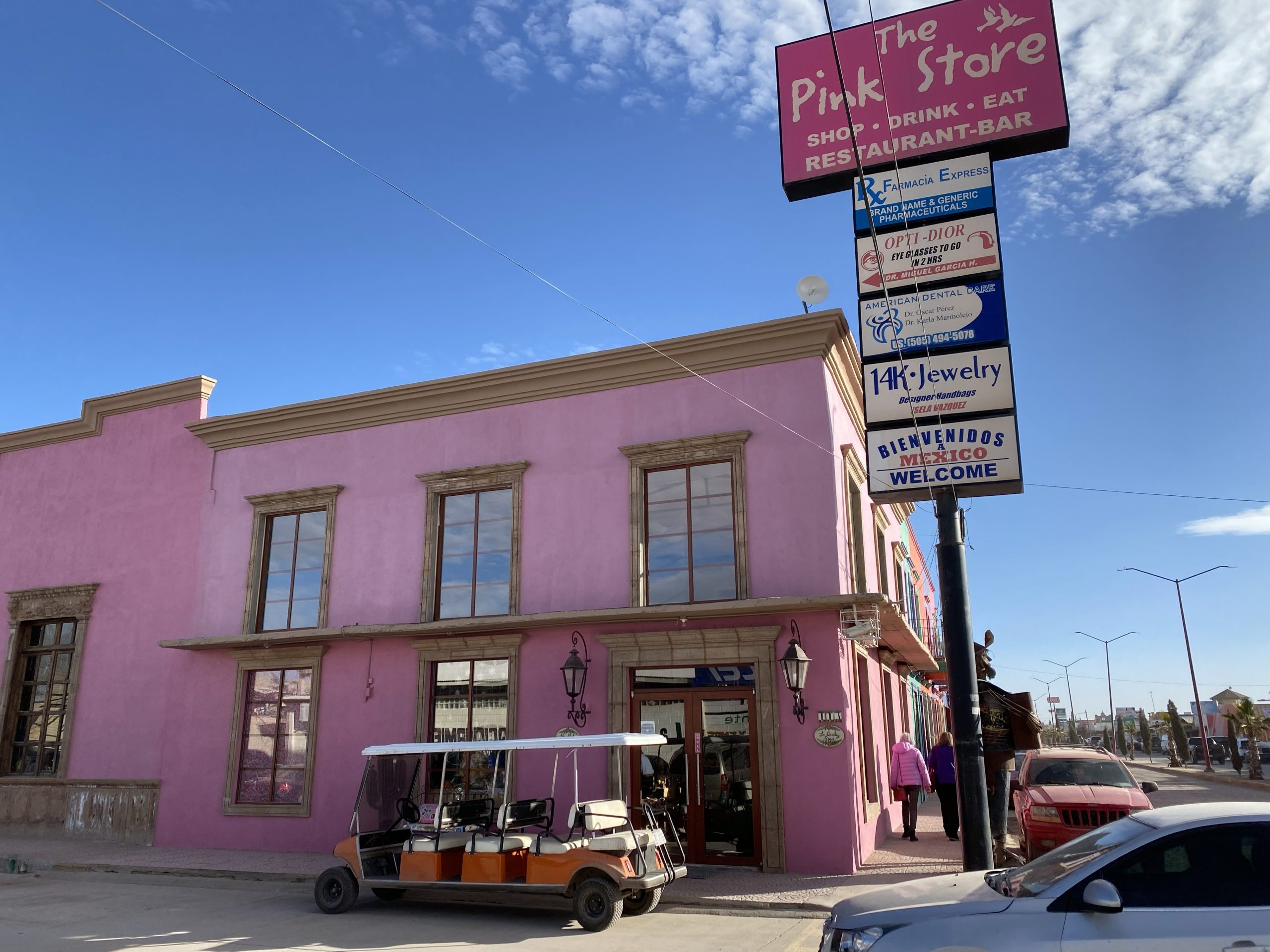 The Pink Store in Puerto Paloma serves both Mexican meals and souvenirs.