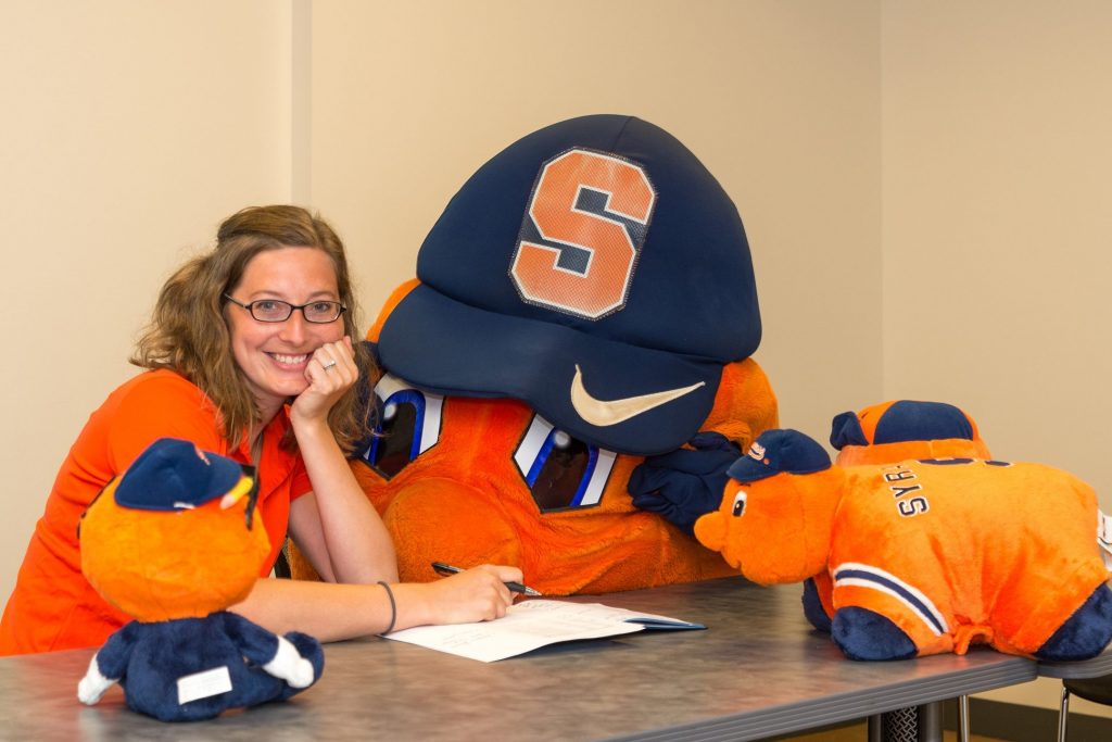 Julie Walas and Otto the Orange
