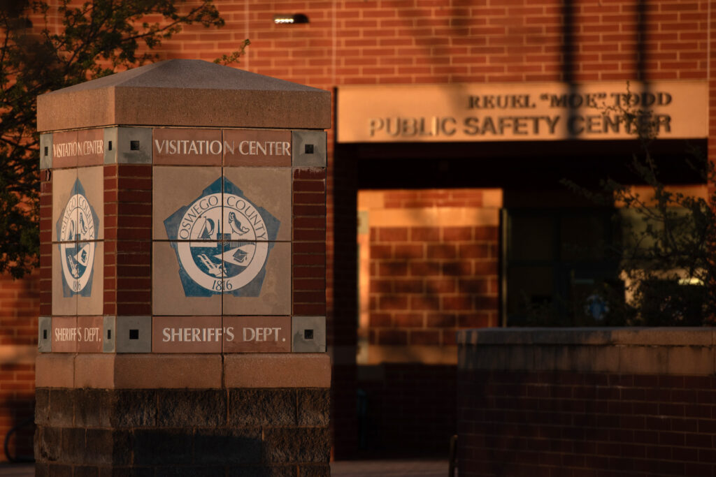 The Oswego County Sheriff's Office at 39 Churchill Road in Oswego.