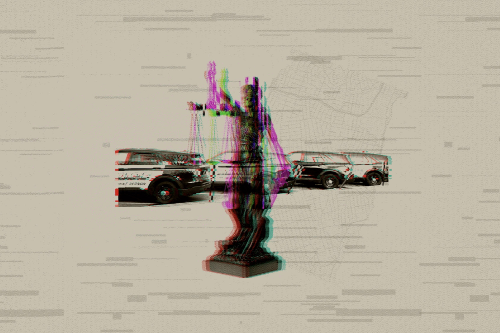 Featured Image Lady Liberty and police cars for "Mount Vernon police drew federal scrutiny for conduct. What's changed?"