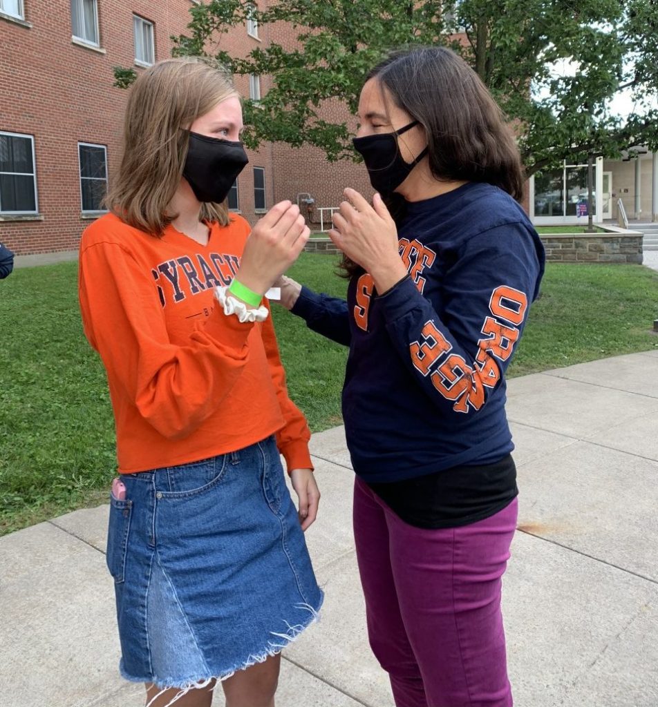 Megan Cooper and friend